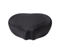 Generic Oversized Bike Seat Cushion Comfortable Wide Saddle for Electric Bikes Mountain Bikes 12.2x8.9x2.6in PU Leather