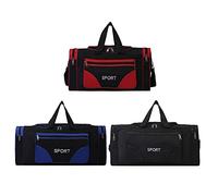 Generic Oxford Fitness Bag Large Capacity Portable Gym Bags for Men Women (Black)