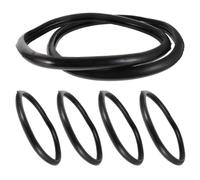 Generic Oxygen Cylinder Protective Cushion Ring Black Rubber 6pcs for Impact Absorption and Extended Equipment Life, Heavy Duty Round Anti Slip Gas Tank Bumper for Laboratories
