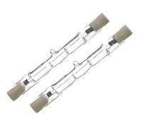 Generic Pack of 2 R7s Linear Bulb 200W = 300W Eco Halogen R7s Light Bulbs J118, 118mm Length Energy Saving Linear Halogen Floodlight Security Warm White, 4600 Lumen,2700K