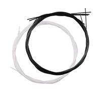 Generic Pack of 2 Sets Nylon Ukulele Strings, .024-.026 Size, Replacement Strings for Soprano/Concert/Tenor Ukuleles, Black + White Color