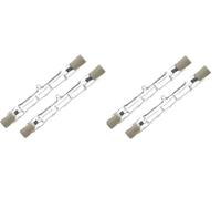 Generic Pack of 4 Light Bulb 120W = 150W Eco Halogen R7s Light Bulbs J118, 118mm Length Energy Saving Linear Halogen Floodlight Security Warm White, 1500 Lumen,2700K