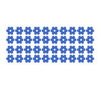 Generic Pack of 40 Vinyl Flowers Decal Stickers Car Bike Sccoter (Blue, Small)