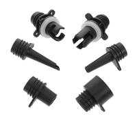 Generic Paddle Board Pump Adapter Kit with Inflatable Adapter Replacement 6pcs for Inflatables and Air Mattress for Outdoor Camping