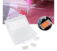 Generic Painting Organizer with 64 Mini Slots for Beads, Portable Art Craft Storage Box 13.3oz, Perfect for Crafters