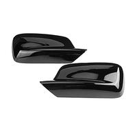 Generic Pair Rearview Mirror Cover Cap for E46 323Ci 325Ci 328Ci E65 E66, ABS Black 51167074236 51167074235, Fit for 3 Series, 2 X Door Mirror Cover Left and Right, Suitable for Car Enthusiasts