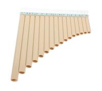 Generic Pan Flute 16 Pipes Drum Flutes Music Soprano Instruments Recorder Pin Bass Panpipes Pan Flute for Beginners C Key Pan Row Flute Educational Pan Flute 16 Pan Flute White Abs Resin
