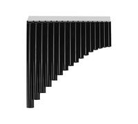 Generic Pan Flute ABS C Key for Beginners Teaching Staff with Carrying Bag, 18 Pipes for Children Adults Musical Instruments (Black)