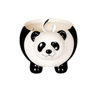 Generic Panda Yarn Bowl Knitting Yarn Holder Ceramic Cute Crochet Bowls Wool Storage with Specs 7.9x5.7x4.7in for Crocheters Knitter