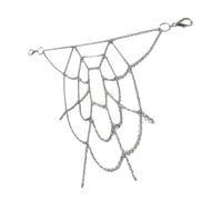 Generic Pants Chains Punk Jeans Chain Stylish Alloy Metal Comfortable Easy Attachment and Removal Gothic Body Jewelry for Women with Spider Web Design