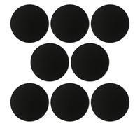 Generic Paper Drawing Pads Black Round Compatible with Painting Materials 8pcs 17cm Small Sketchpad Boards Versatile for Artistic Projects for Making Mandalas and Painting