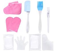 Generic Paraffin Wax Moisturizing Gloves and Foot Covers Exfoliating Scrub Accessory Hand and Foot Care Supplies Wellness Set with Cotton Liner for Dry Skin Random Color