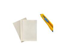 Generic Parchment Leather Sheets Real Goat Skin Parchment, Vellum Stiff Parchment for Calligraphy Painting Bookbinding