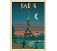 'Generic' Paris - Vintage Travel Poster - A4 A3 A2 - Quality Prints - Not Framed, A3