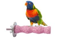 Generic Parrot Bass Stick Bird Calcium Crunchy Tooth Chew Toy, Teeth Stone Stick Perch Decoration Bird Teeth Grinding Claw for Parrot Parakeets Squirrel Hamster Cage Holder