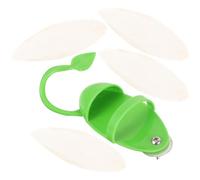 Generic Parrot Cuttlebone Holder Suitable, Parrots and Birds : Bird Feeding Rack with Vegetable Fruit Basket Plastic Material, Easy to Clean Prevents Bone from Falling in Pet
