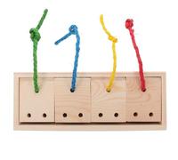 Generic Parrot Foraging Wooden Pet Feeder Educational Chewing Plaything for Stress Reduction Suitable to Hang in Birdcage