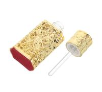 Generic Pattern Hollow Perfume Bottle Vintage Perfume Bottles Golden Glass