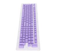 Generic PBT Translucent Keycaps Durable Keycap Set for Mechanical Keyboard Decoration with Ergonomic Design for Most 61-108 Keys (mini purple)