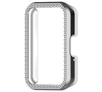 Generic PC Diamond Inlaid Case Protective Case Frame d-ustproof Smartwatch Protective Shell Anti-Scratch for S-amsung Galaxy Fit 3 SM-R390