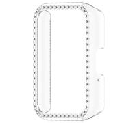 Generic PC Diamond Inlaid Case Protective Case Frame d-ustproof Smartwatch Protective Shell Anti-Scratch for S-amsung Galaxy Fit 3 SM-R390