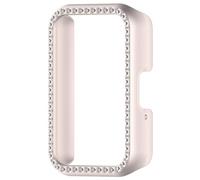 Generic PC Diamond Inlaid Case Protective Case Frame d-ustproof Smartwatch Protective Shell Anti-Scratch for S-amsung Galaxy Fit 3 SM-R390