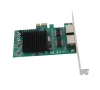 Generic PCI-E Gigabit Dual Port Network Card Efficient 1000Mbps 82576 for Desktop Computer with Chipset, Plug and Play for/Users