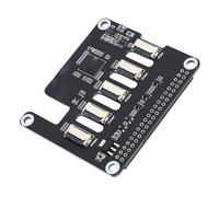 Generic PCIe to 4 Ch PCIe FFC Adapter Board Efficiently Enables Multiple HAT Stacking for RasPi 5 DIY Enthusiasts