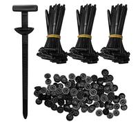 Generic Pcs Zip Ties 150 for Car, Set Cable Universal Buckle Tie Nylon, Panels Engine, Tie Zip Button Retainer Bumper, Accessories Car