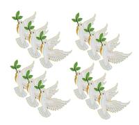 Generic Peace Dove Brooch Pin 12pcs Men’s Brooch Mini Lapel Pin Zinc Alloy Durable and Versatile for Memorial