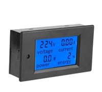 Generic PEACEFAIR PZEM-021 Digital Voltage Meter with LCD Display and Power Alarm Function for Home Power Monitoring 20A
