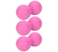 Generic Peanut Massage Ball, 3pcs Silicone Massage Ball Peanut Roller Roller Shape Muscle Relaxation Fitness for Neck Shoulder (Rose Red)