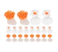 Generic Pedicure Toe Separators Silicone 16Pcs Toe Spacers for Women Nail Art Salon Tool Flower Shape Soft Flexible 3x2.2cm/1.2x0.9in