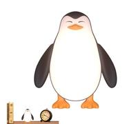 Generic Penguin Night Light - LED Bedside Lamp | 3 Dimmable Nursery Night Light, USB Rechargeable, White, Black