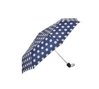 Generic Penny Spot Print Supermini Umbrella Drizzles Ladies Brolly Manual Opening Adults Polka Dot Circles Black Umbrella