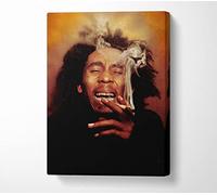 Generic People Bob Marley Laugh Canvas Print Wall Art - Canvas Art Double XL 40 x 56 Inches
