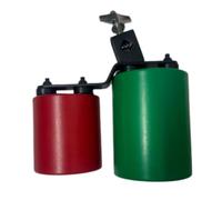Generic Percussion Cowbell Band Practice Performance Double Head Drum Instrument Zinc Alloy Crisp Sound Versatile Use Suitable for Music Education Percussion, Green Red