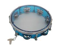 Generic Percussion Hand Drum Tambourine, Safe Hand Drum, Clapping, Educational, Musical Perception Development, Attractive to Play (10in Blue)