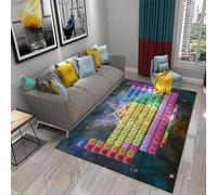 Generic Periodic Table Area Rug, Multicolor, 60 x 90 cm, Wool Blend, Machine Made, Indoor, Water Resistant, Educational