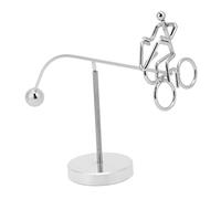Generic Perpetual Motion Desk Toy Premium Metal Innovative 2-3 Mins Pendulum Balance Toy for Killing Time Office
