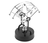 Generic Perpetual Motion Swinging Art Craft Device for Modern Desk Decorations, Revolving Electronic Kinetic Ornament for Office Home, Battery Operated (B103)