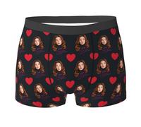 Generic Personalised Boxers for Men, Custom Mens Boxers, Customised Photo Underpants Underwear Shorts, Funny Personalised Gifts for Men Man Boyfriends Husband Fiance (M,D)