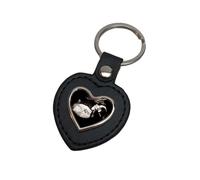 Generic Personalised Heart Shape Baby Scan Keyring for Father's Day - Gift from Bump to Daddy