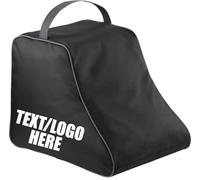 GENERIC Personalised Hiking Boot Bag, 14L, Black, 33 x 26 x 25cm, Zip Closure, Adjustable Straps, Front Pocket