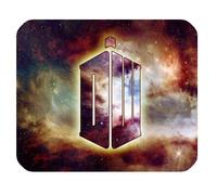 Generic Personalized Doctor Who Telephone Booth Time Machine Galaxy Space for Rectangle Mouse Pad