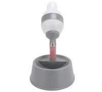 Generic Pet Automatic Water Dispenser 2 in 1 Adjustable Steel Standing Bowl for Dogs Cats Dutch Pigs Ferrets (Gray)