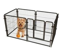 Generic Pet Cage，Pet cage,Dog Playpen, 6 Panels Indoor Doggy Fence Exercise Pen Portable Puppy Kennel Heavy Duty Metal Enclosure Outdoor Corral Crate Cage for Small Medium Dogs Rabbits Cats,200 * 10(1
