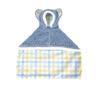 Generic Pet Cape Blanket, Dog Cape Blanket, Dog Winter Coat with Hat Thicken Cloak Blanket, Dog Warm Sleeping Blanket, Apply to Small Medium Dogs and Cats,Blue Check,M