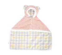 Generic Pet Cape Blanket, Dog Cape Blanket, Dog Winter Coat with Hat Thicken Cloak Blanket, Dog Warm Sleeping Blanket, Apply to Small Medium Dogs and Cats,Pink Check,L