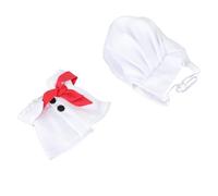 Generic Pet Chef Costume Adjustable Stylish Chef Hat and Cape for Cats and Dogs Made of Durable Polyester (L)